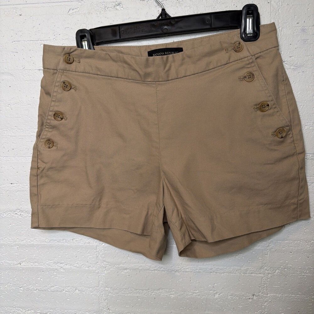 Banana Republic Women’s Boat Shorts Khaki 0 Nautical Elevated Casual Sailor